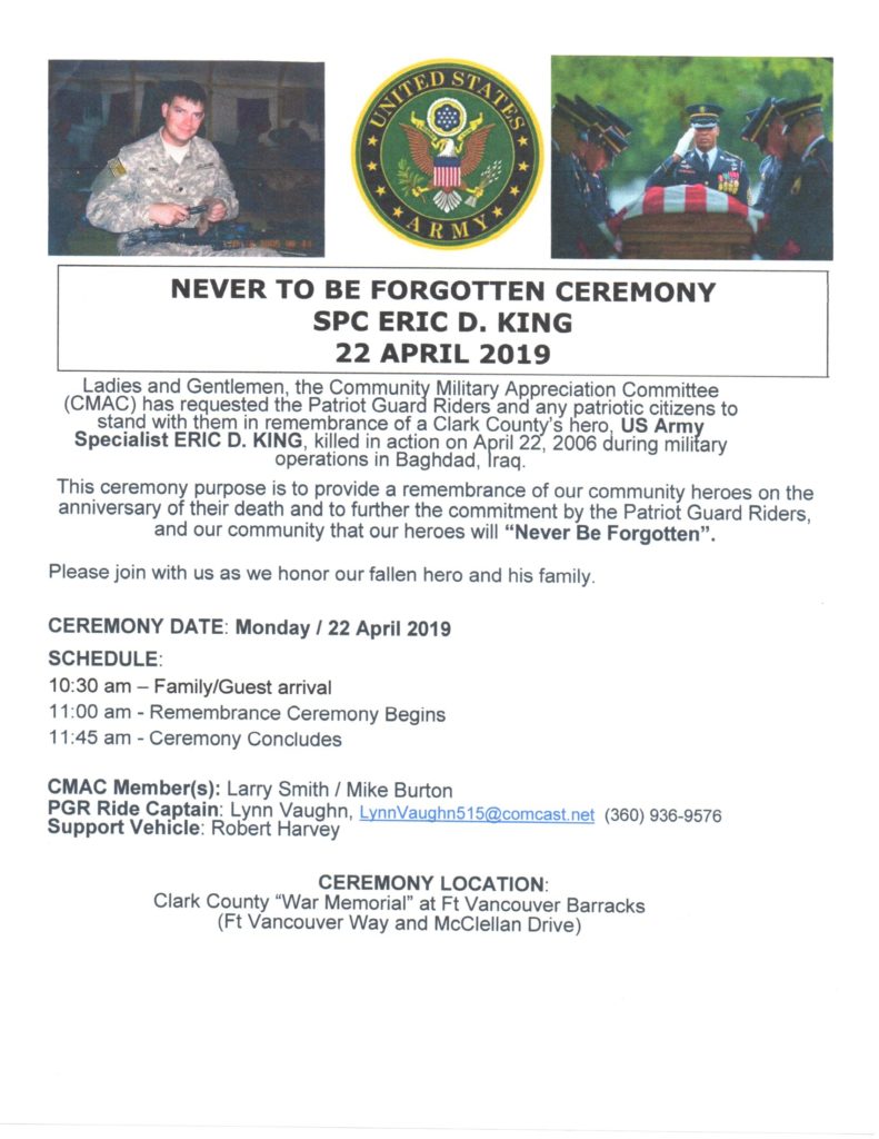 Never to be Forgotten